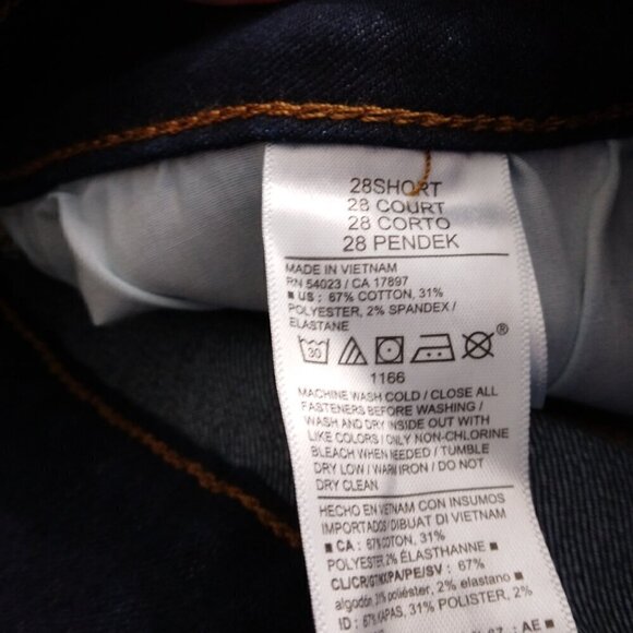 Old Navy | NWT Mid-Rise Pop Icon Skinny Jean Dark Wash | Plus Size 28 Short - Picture 8 of 10